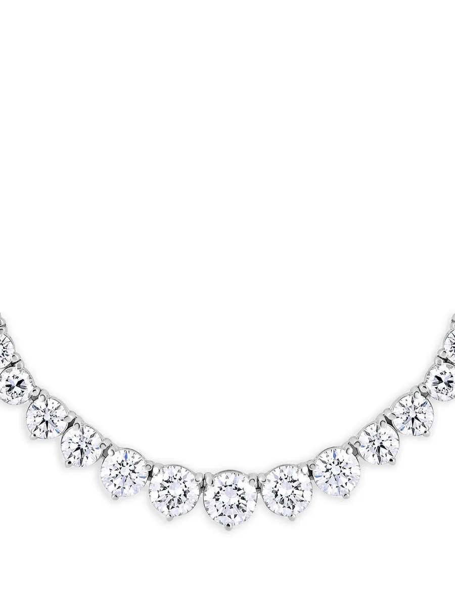 Riviera diamond tennis necklace 8