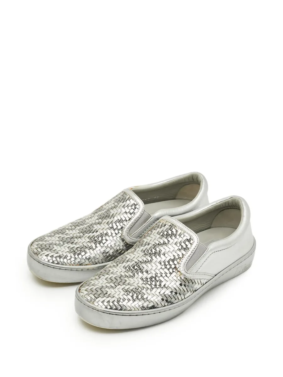 woven houndstooth sneakers 4