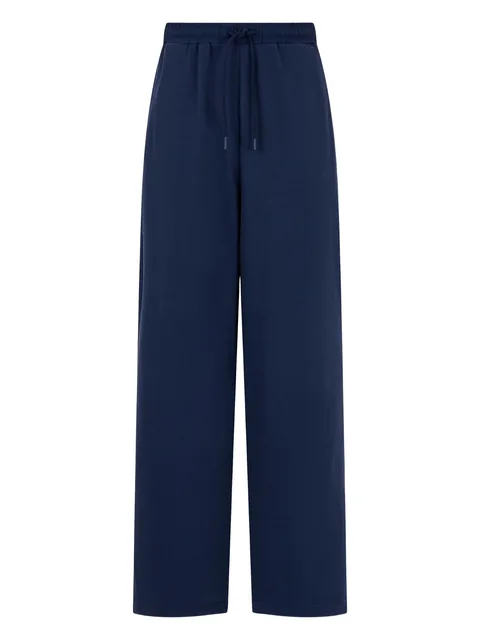 elasticated wide-leg trousers