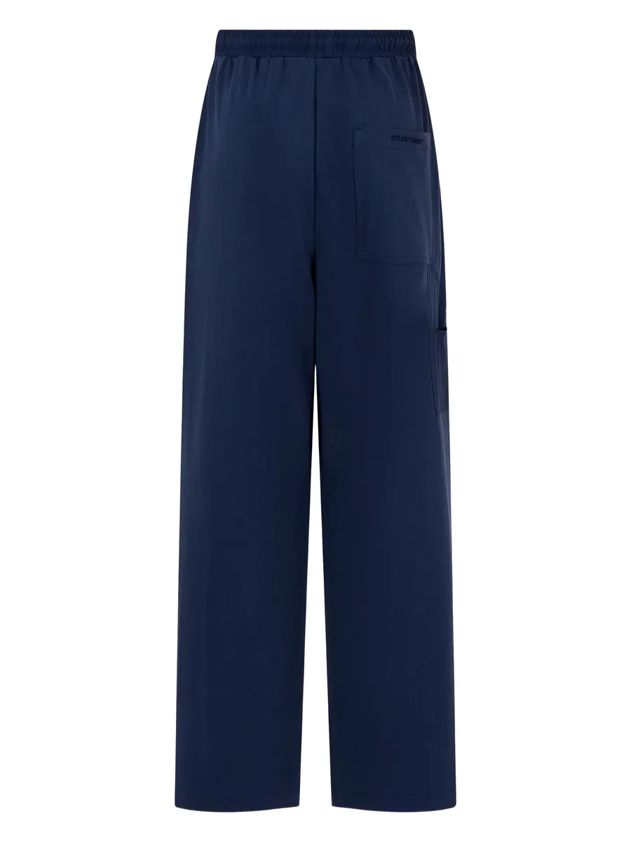 elasticated wide-leg trousers 4