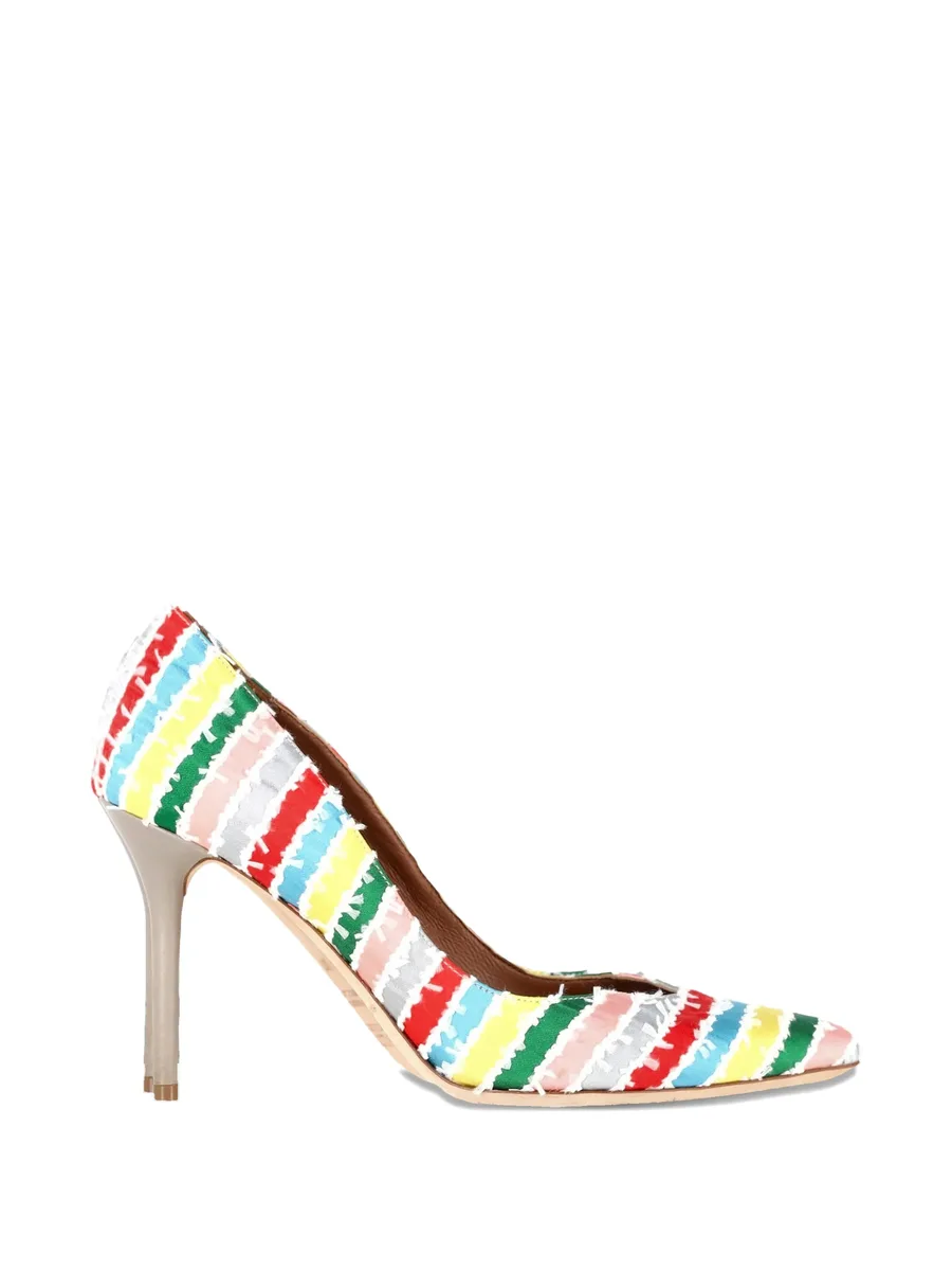 Brenda striped pointed pumps 1