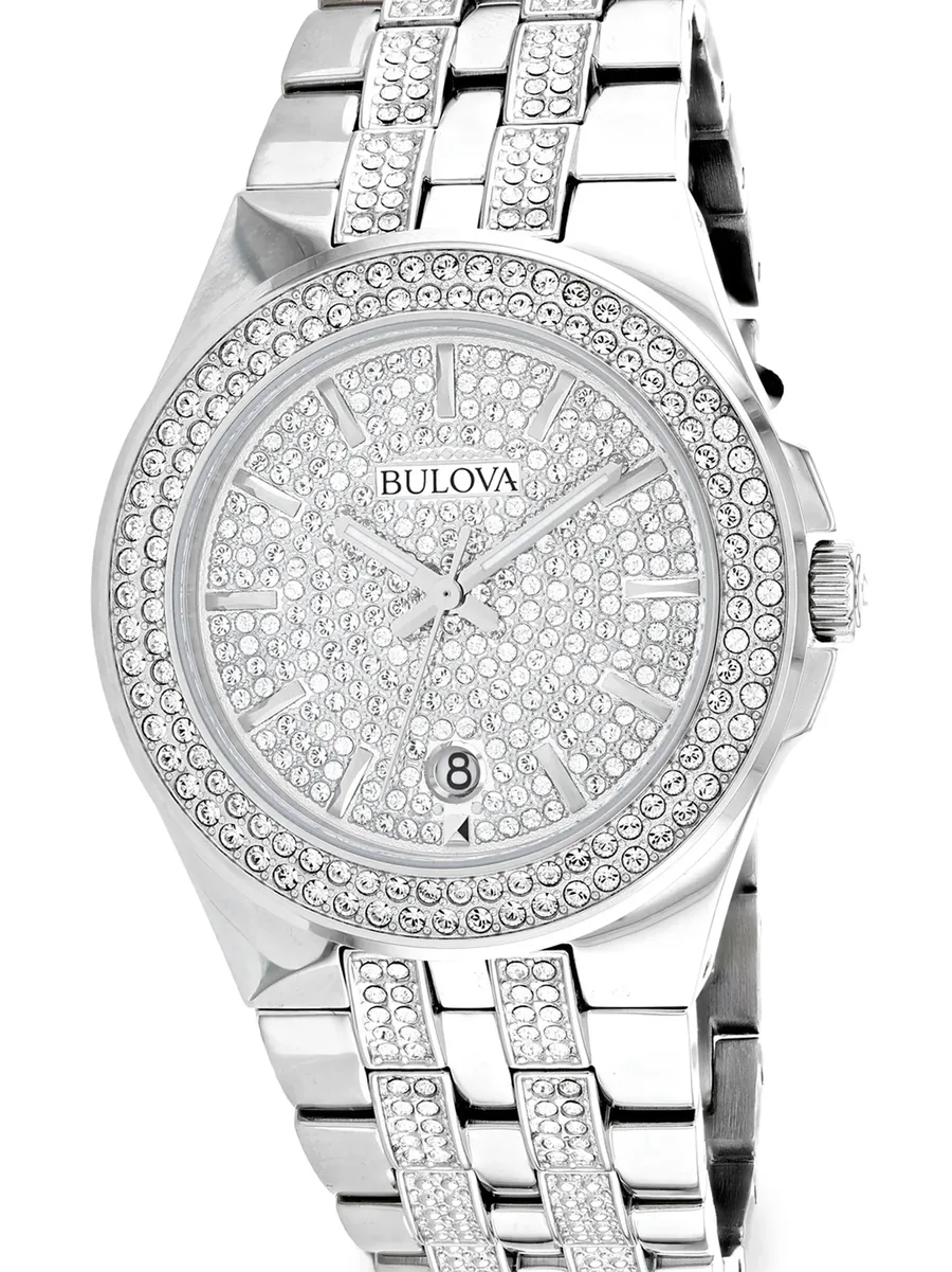 наручные часы с кристаллами Swarovski 42 мм 2