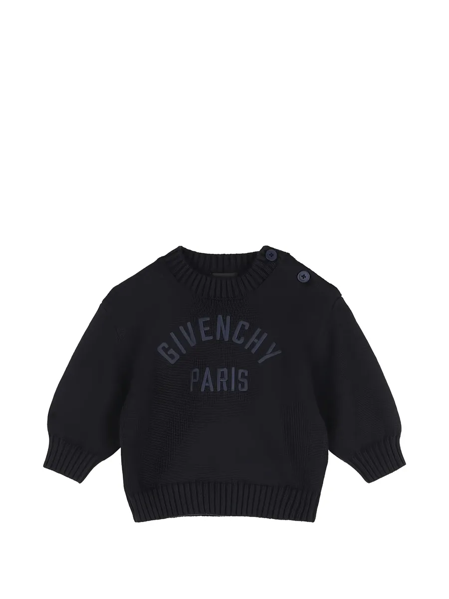 logo-embroidered sweater 1