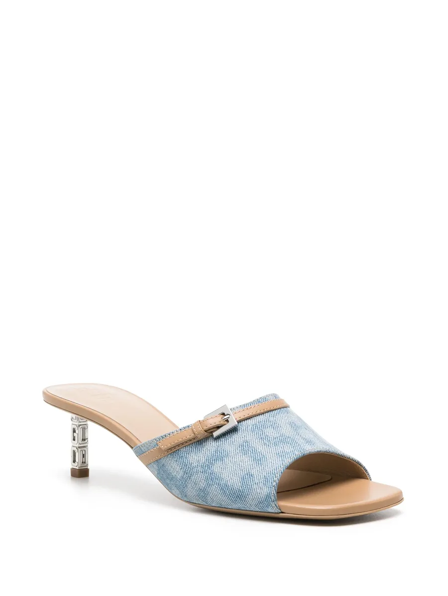 monogram-pattern leather sandals 3