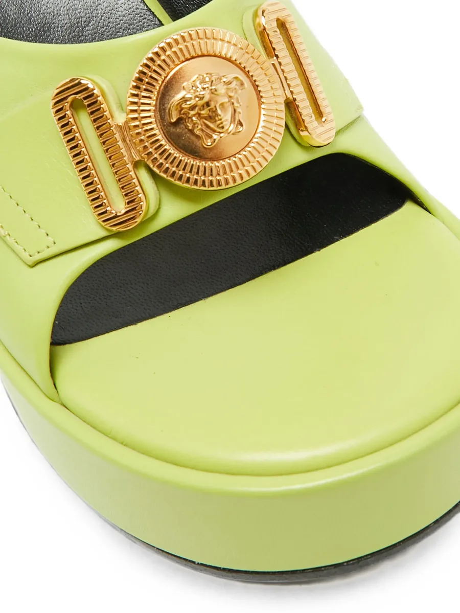 Biggie leatehr platform sandals 7