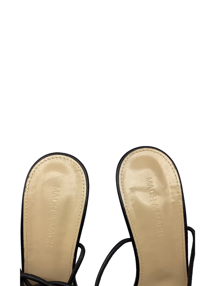 crystal-embellished leather heeled sandals 7