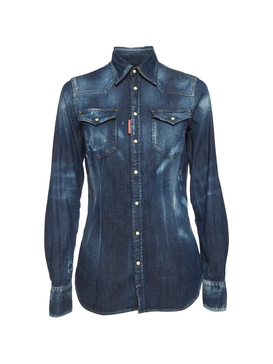 distressed denim shirt 1