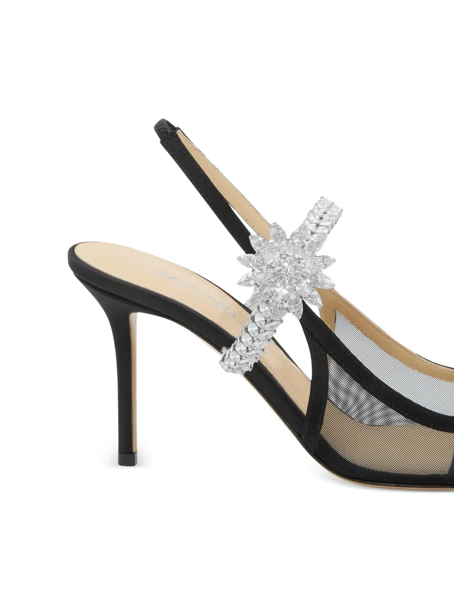flower-embellished slingback pumps 8