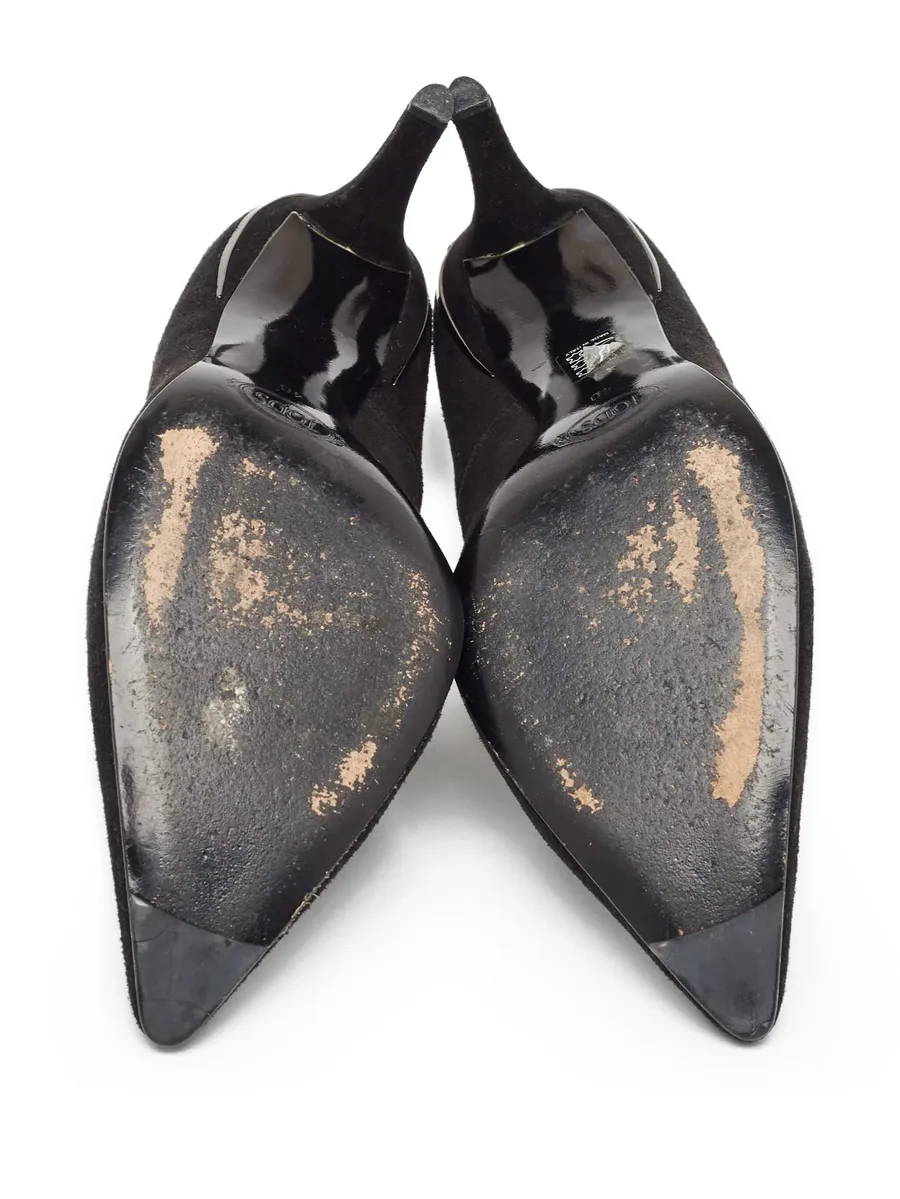 pre-owned 110mm pointed-toe pumps 9