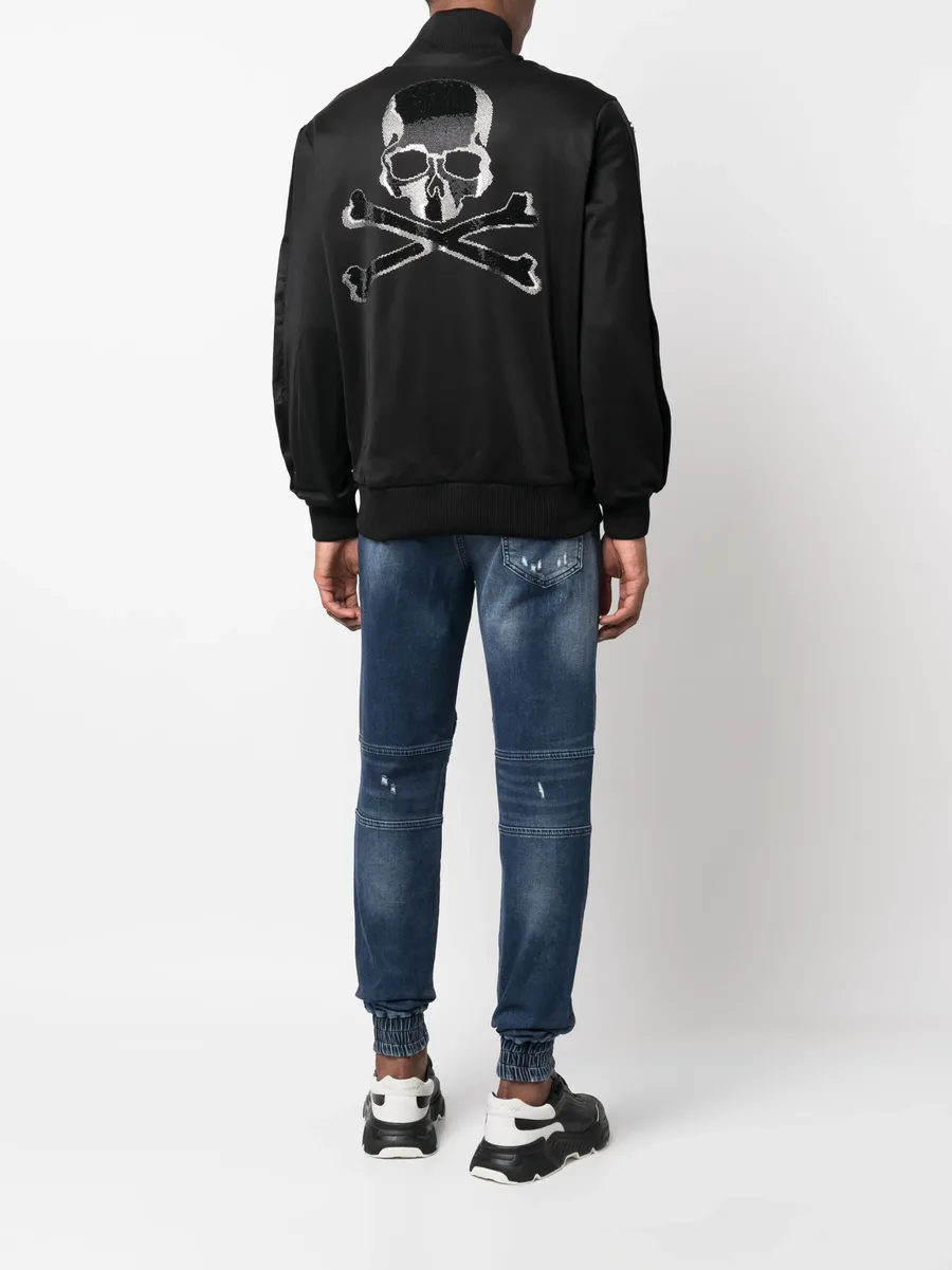 appliqué-detail bomber jacket 4