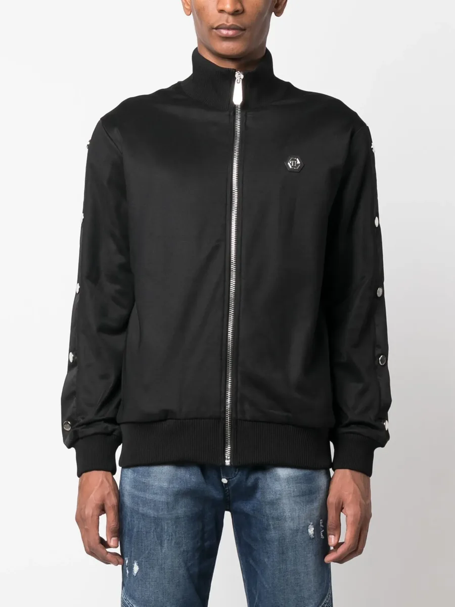 appliqué-detail bomber jacket 5