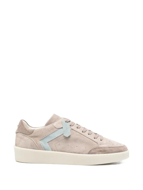 leather detail sneakers