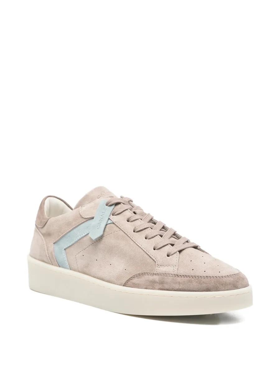 leather detail sneakers 4