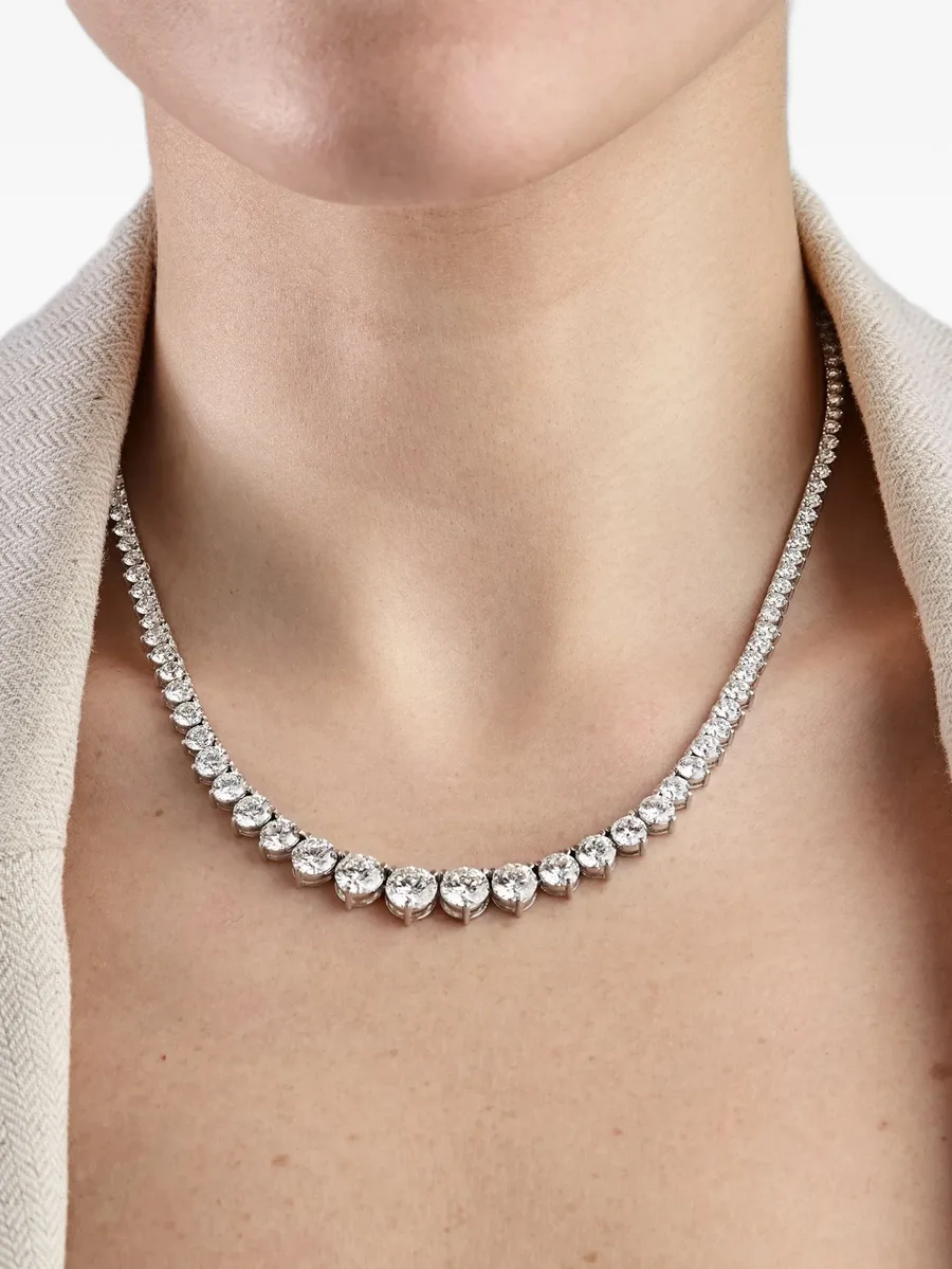 Riviera diamond tennis necklace 3