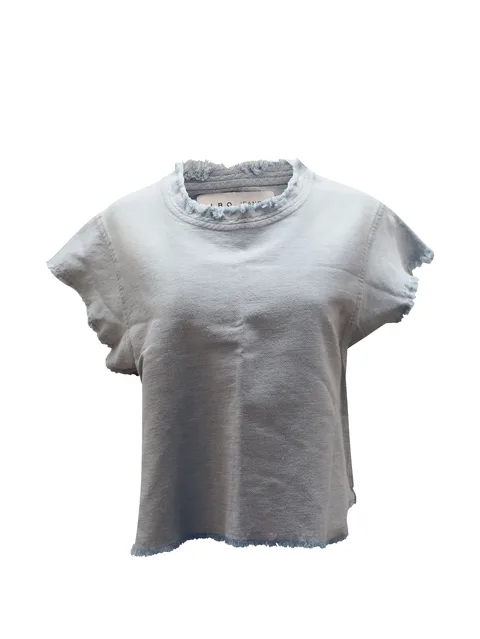 Florie frayed denim T-shirt