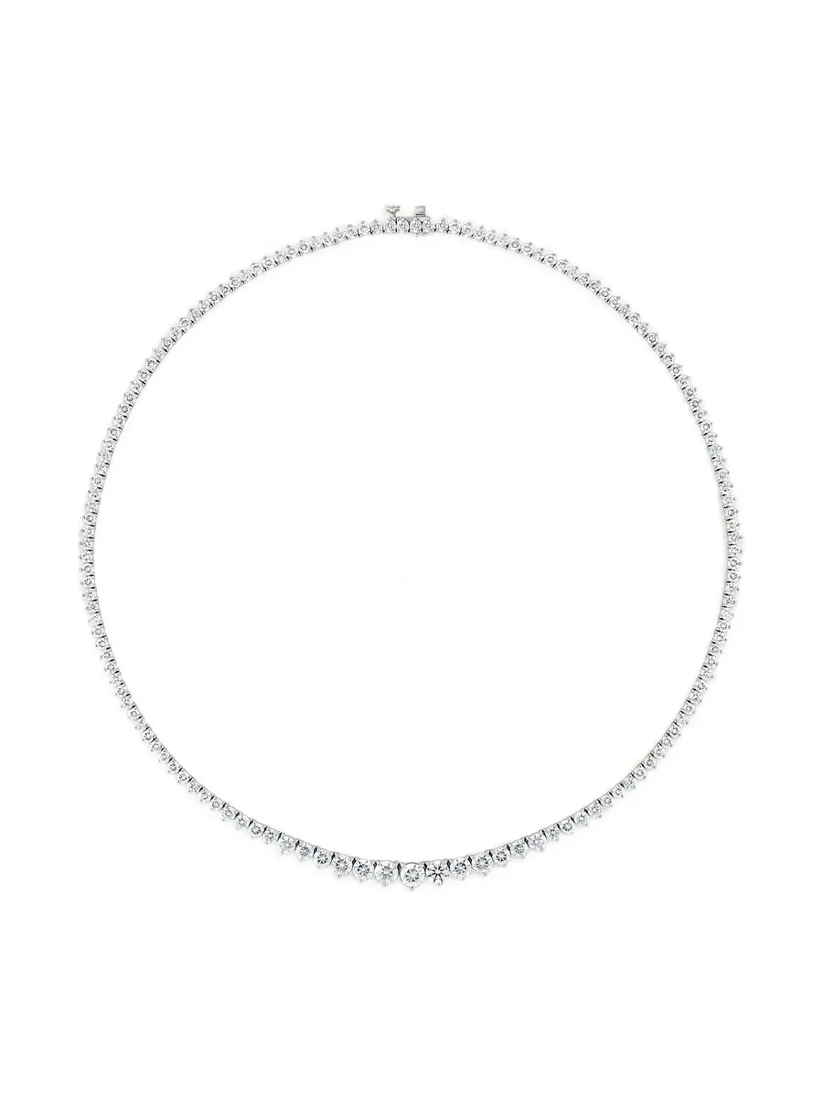 Riviera diamond tennis necklace 1