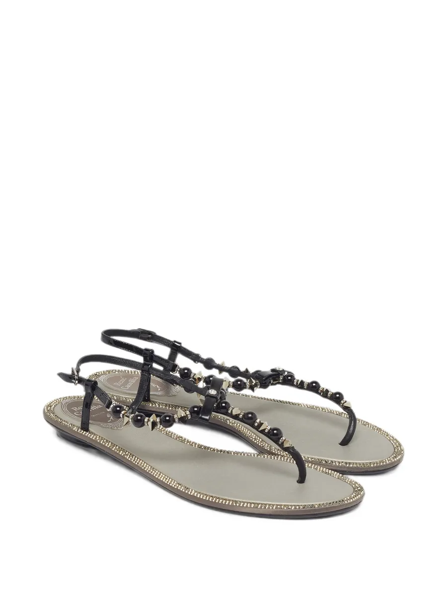 crystal-embellished patent leather sandals 3