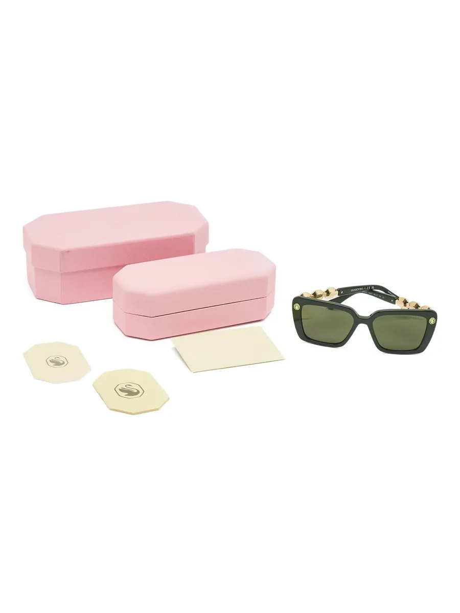 crystal-embellished square sunglasses 8
