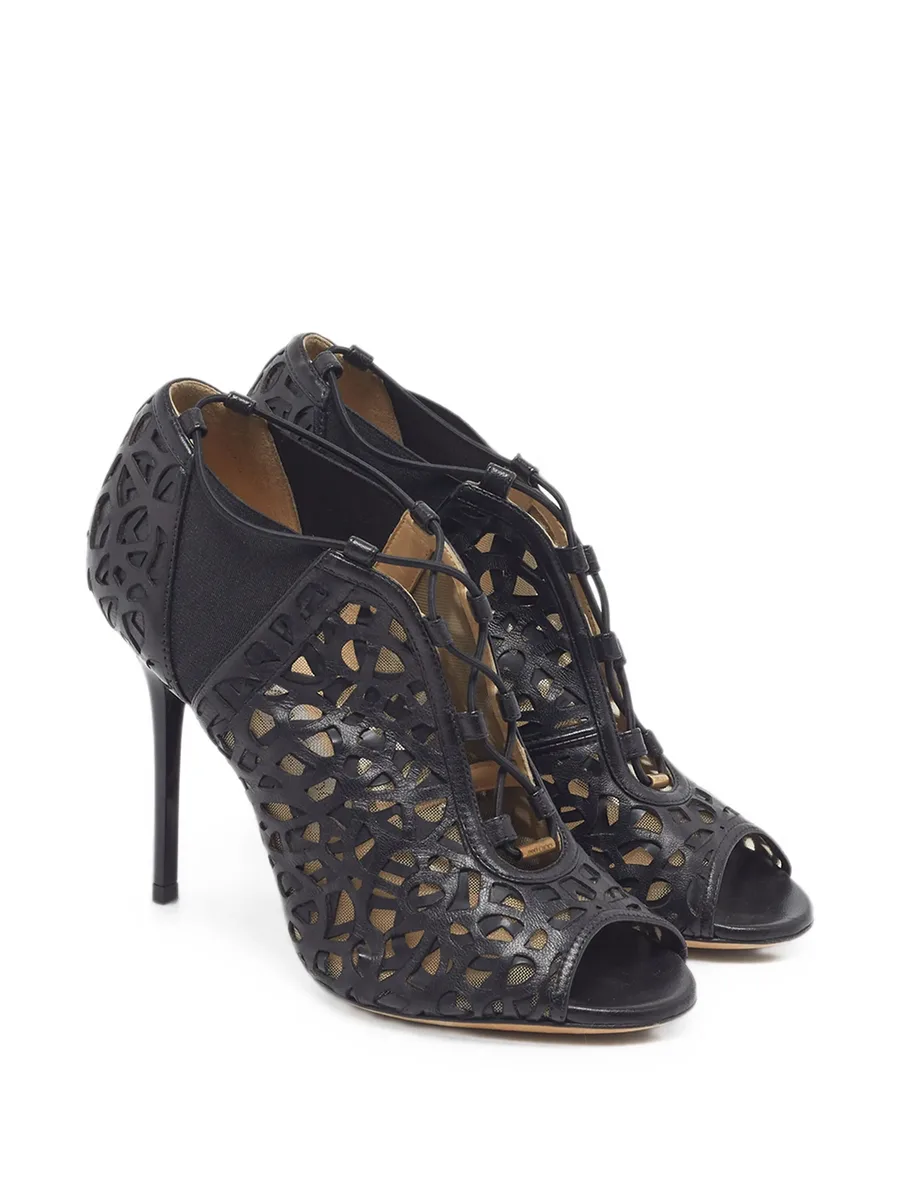 Kalipso laser-cutout ankle boots 10