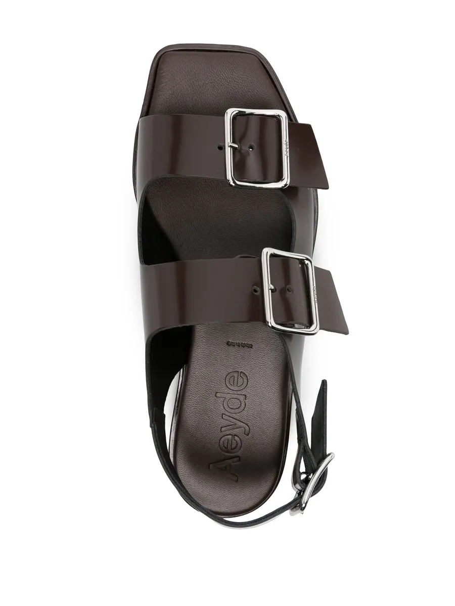 buckle-straps leather sandals 8