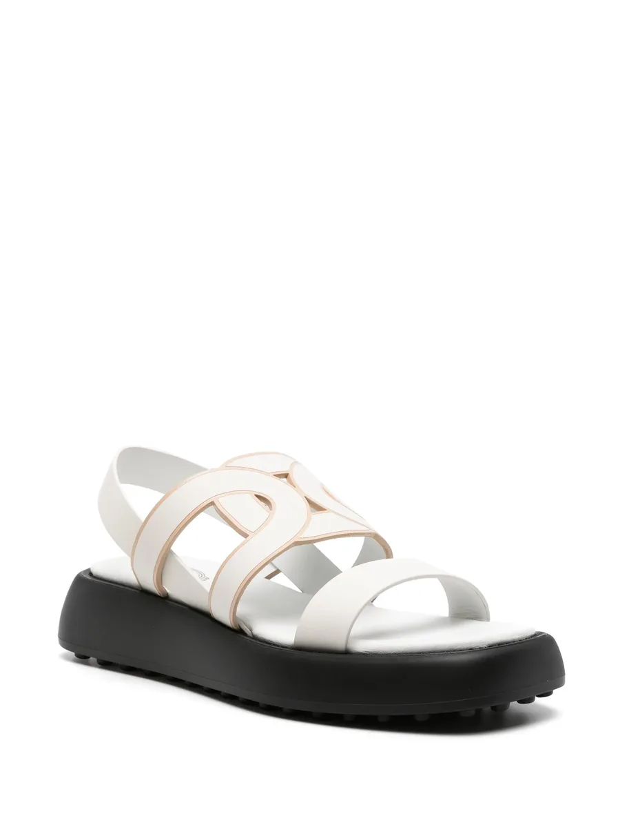 cut-out leather sandals 3