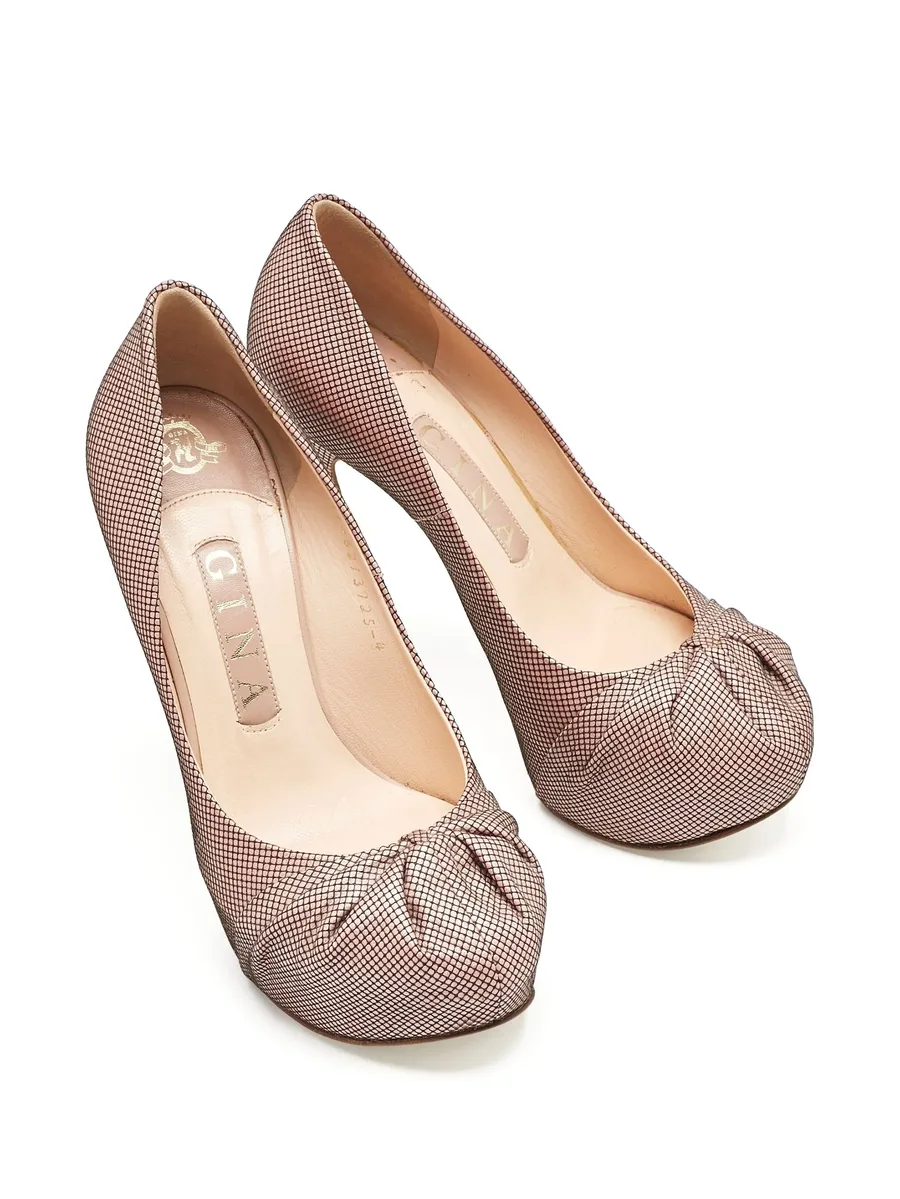 125mm knot-embellished heeled pumps 10