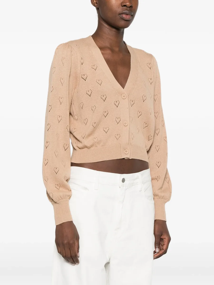 pointelle-knit heart-motif cardigan 3