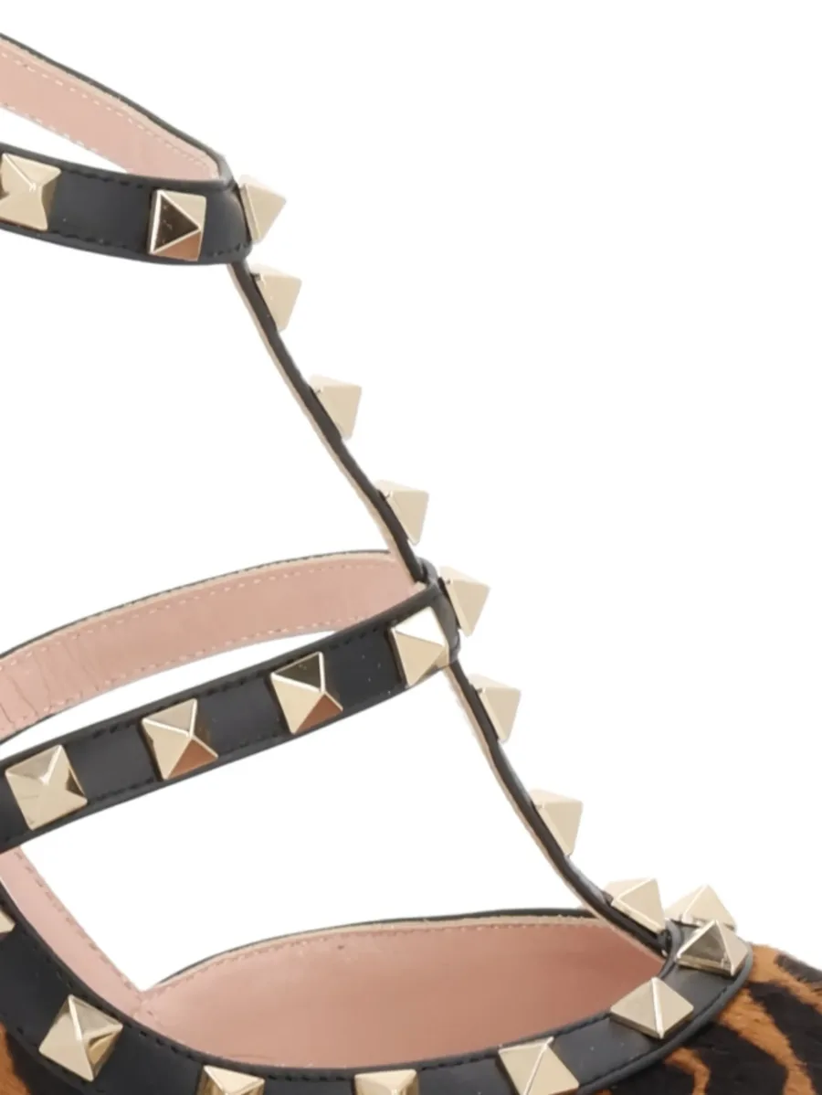 туфли Rockstud с леопардовым принтом 4
