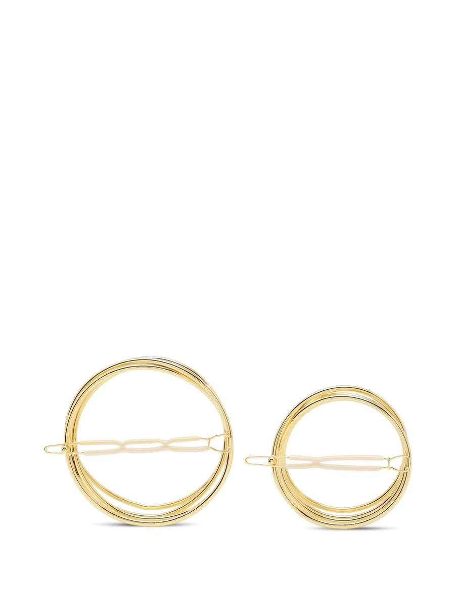 circular hair clips (set of two) 3