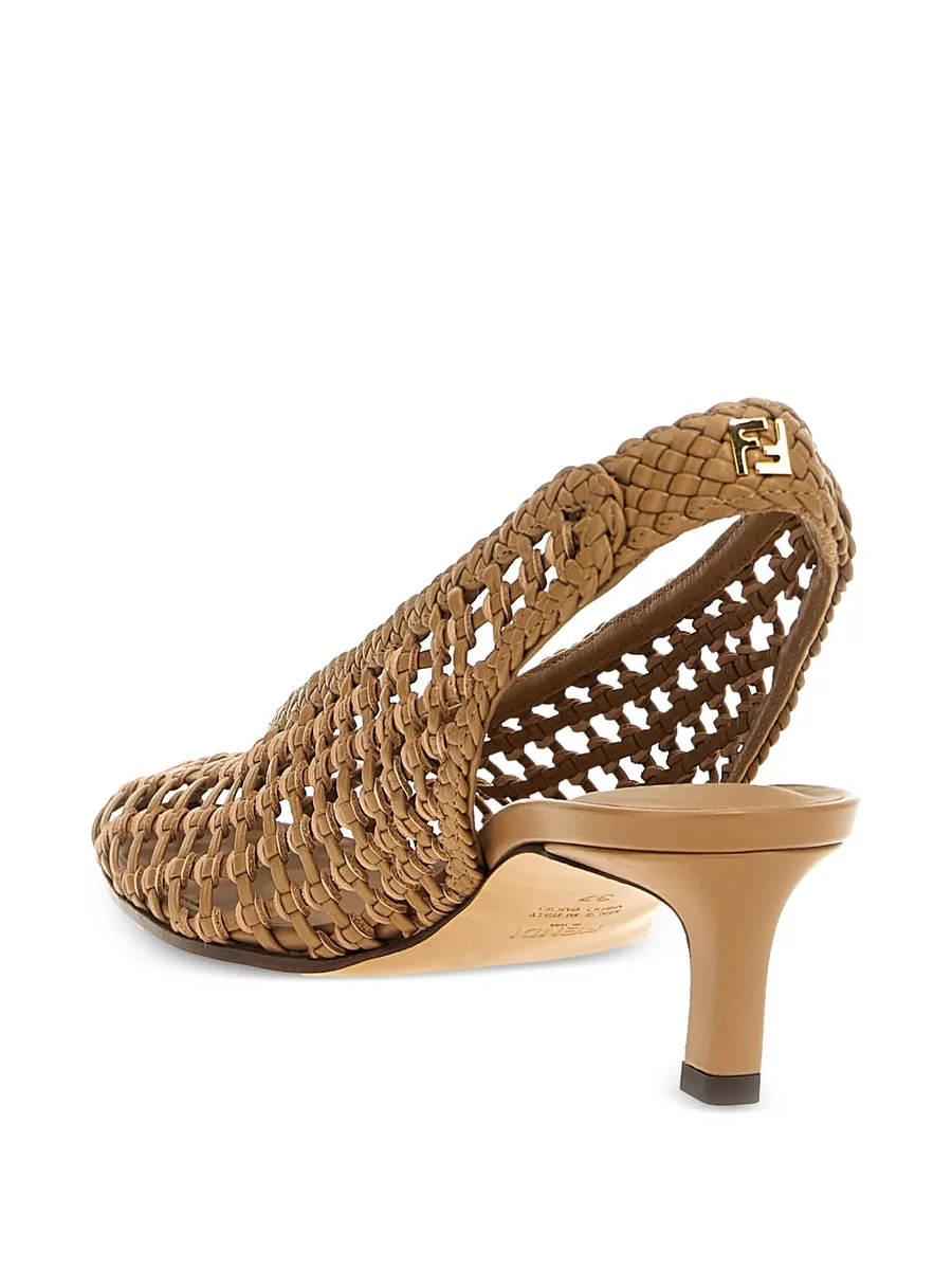 46mm woven slingback pumps 5