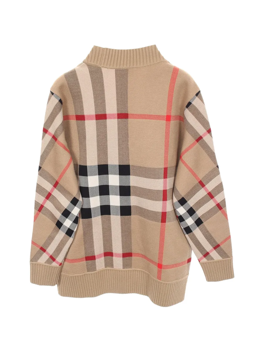 Nova check jacquard cardigan 3