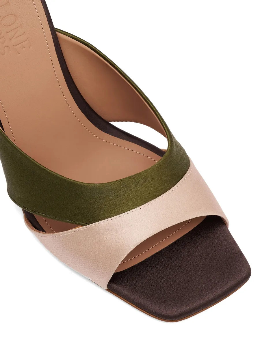 Lourdes satin wedge sandals 7