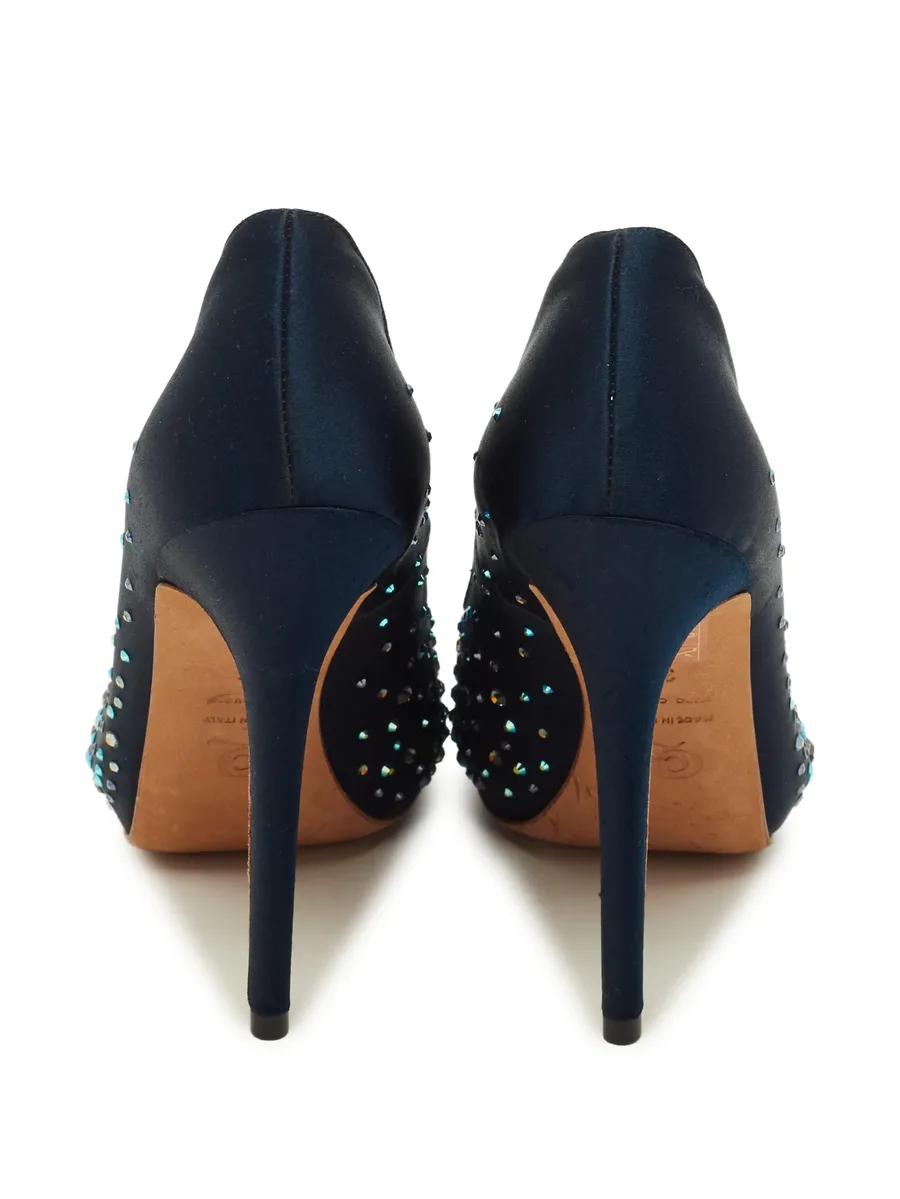 crystal-embellished open-toe pumps 5