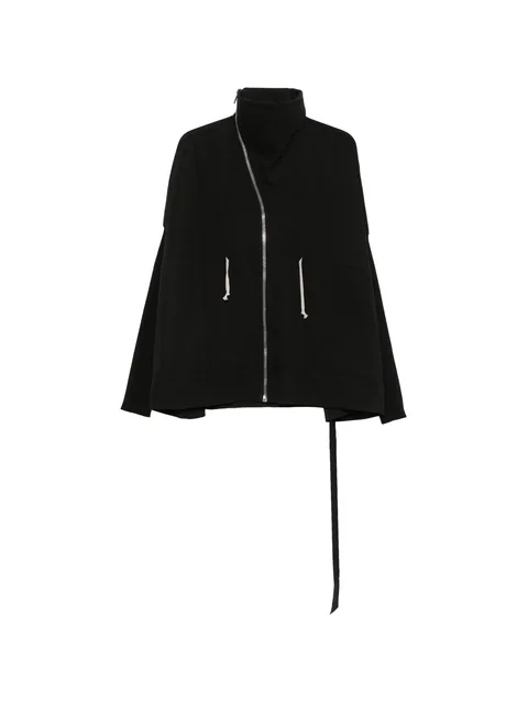 asymmetric-zip funnel-neck sweatshirt