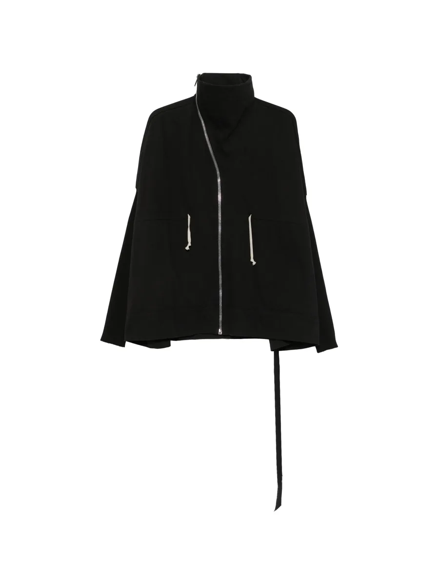 asymmetric-zip funnel-neck sweatshirt 1