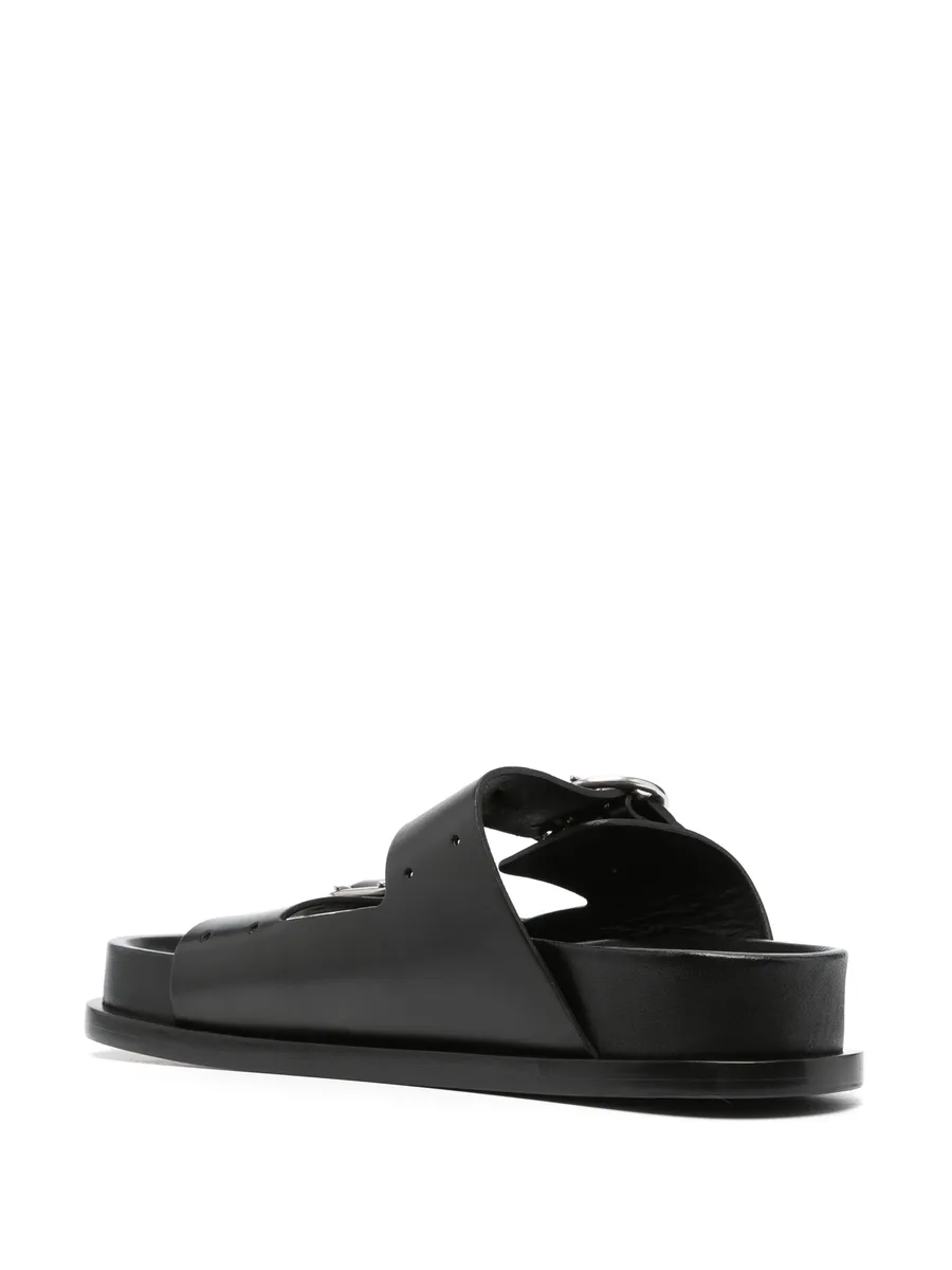 buckle-fastening flat sandals 6
