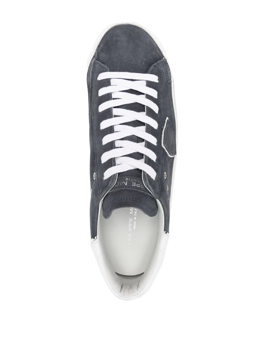 Paris logo-patch sneakers 7