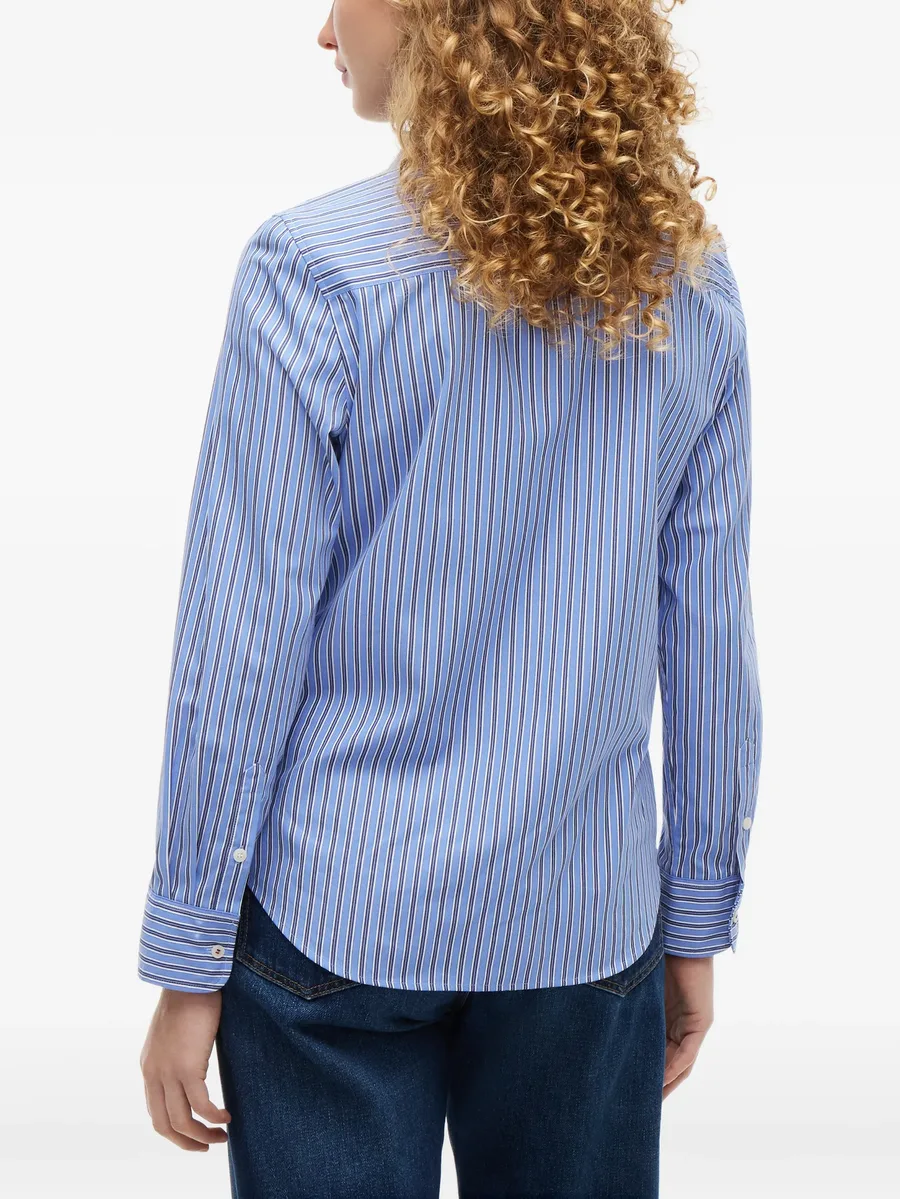 vertical-stripe long-sleeve shirt 4