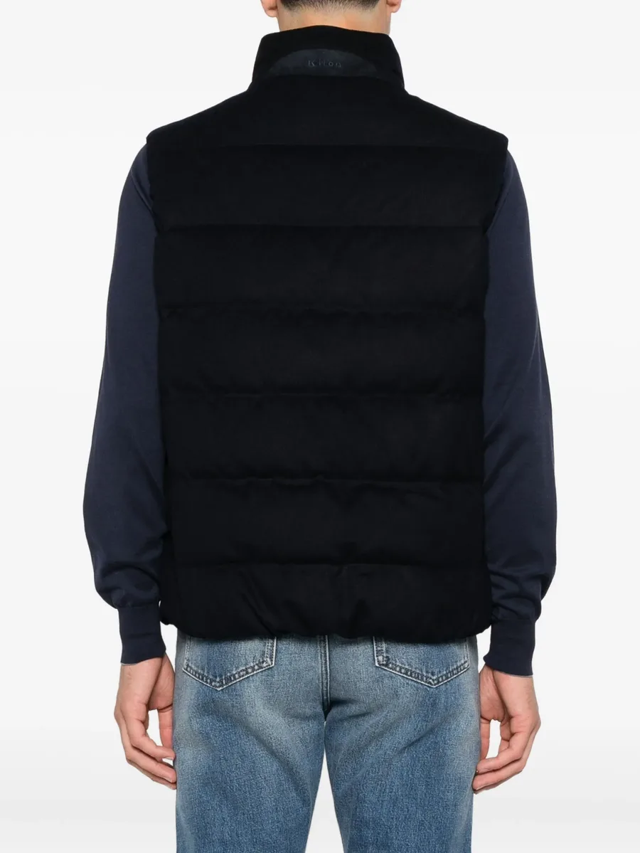 quilted zip-fastening vest 7