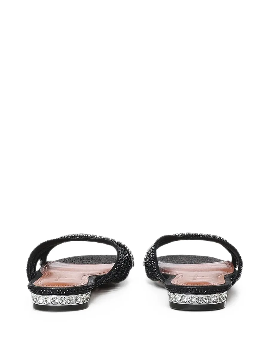 crystal strap flat mules 3