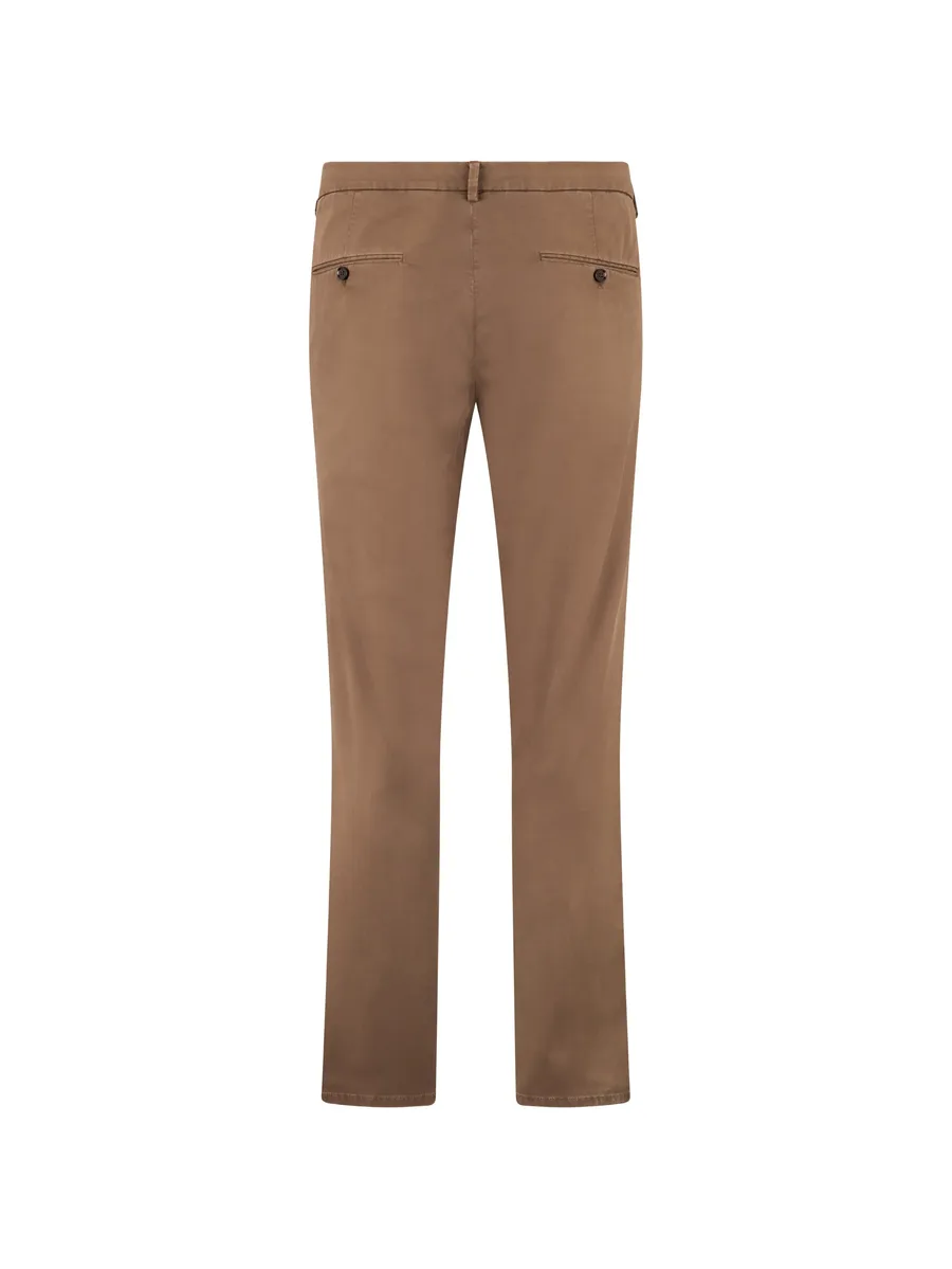 button-fastening chino trousers 3