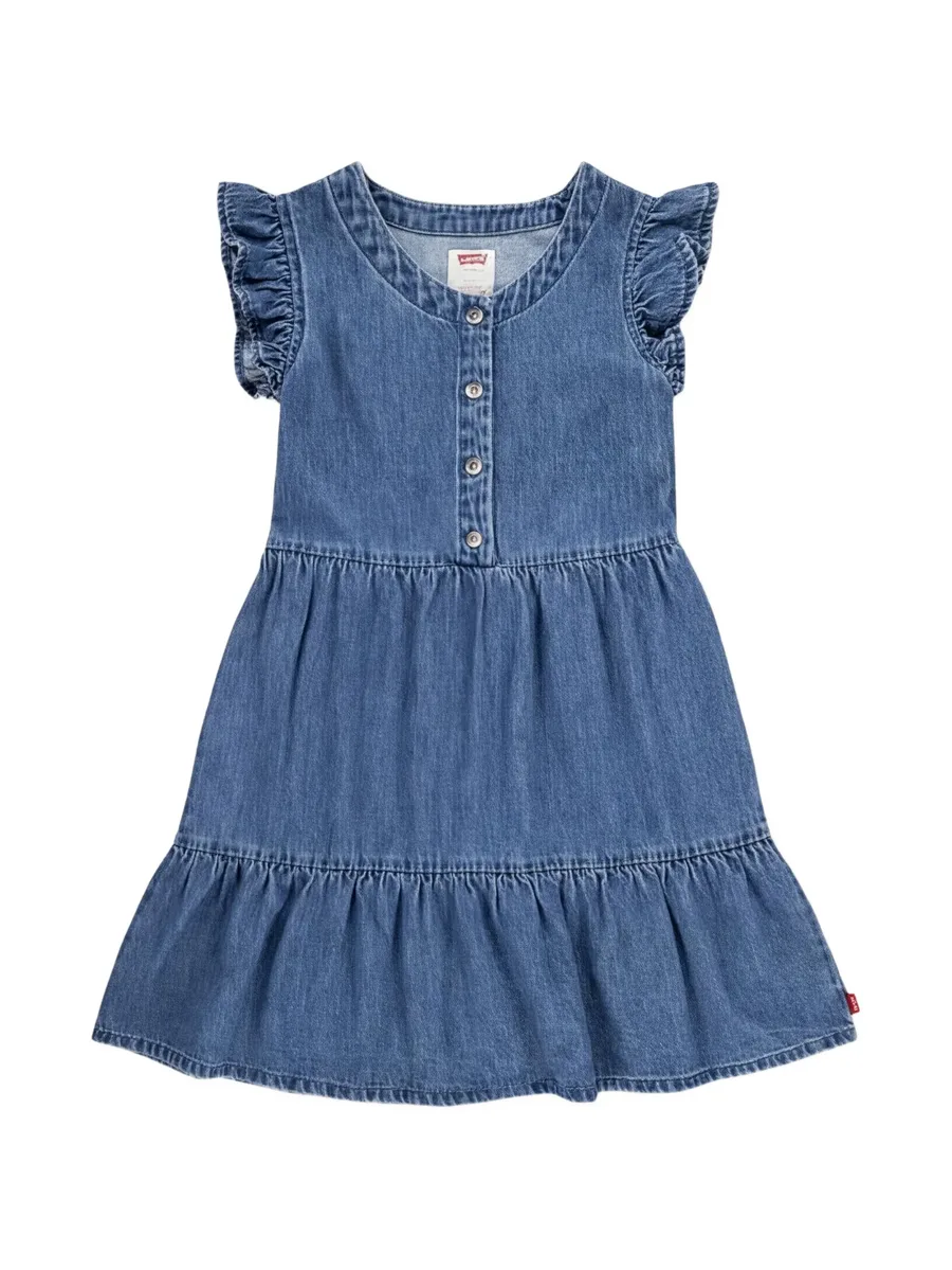 ruffled button-up dress 1