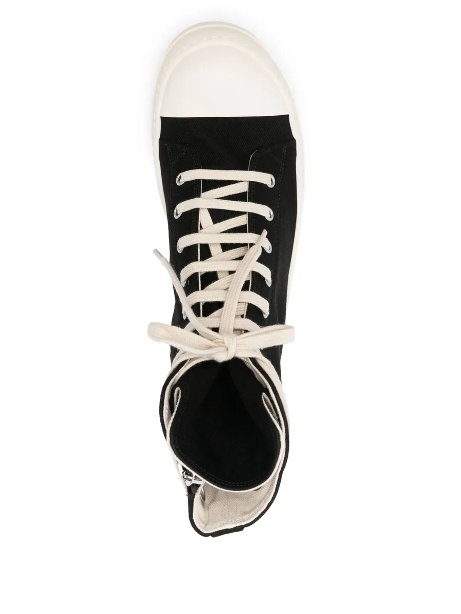eyelet-detail high-top sneakers 7