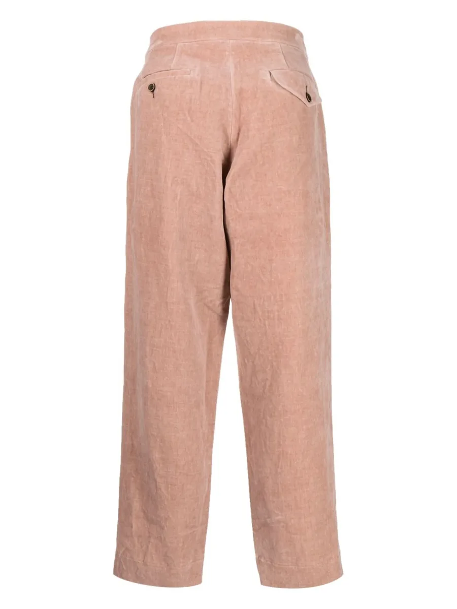 cropped melange wool trousers 3