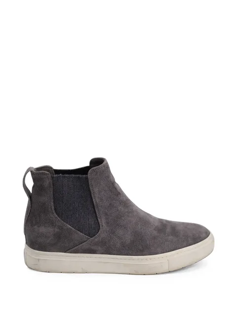 high-top suede sneakers