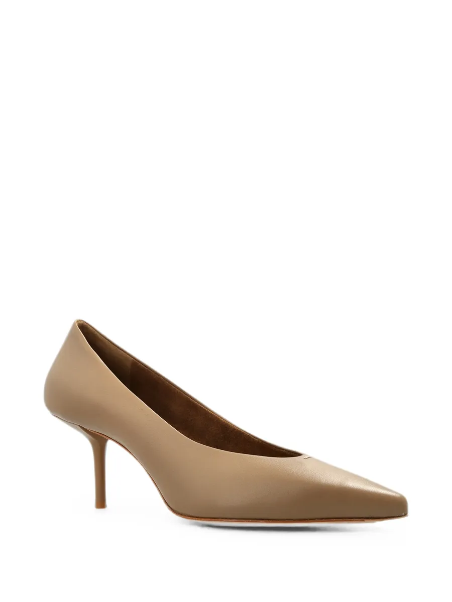 leather pointed-toe pumps 2