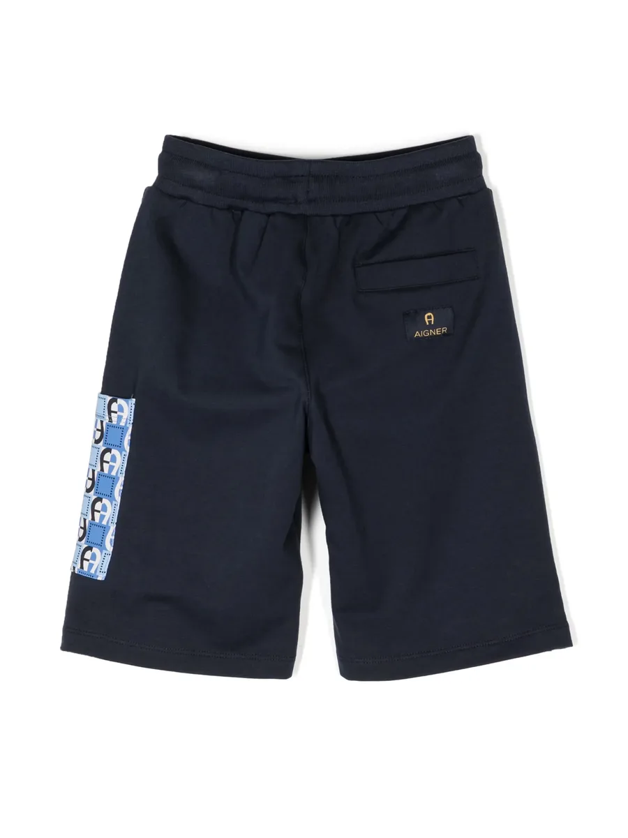 logo-patch drawstring shorts 3