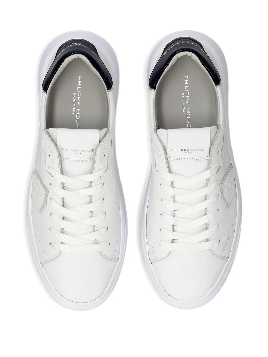 Temple low leather trainers 5