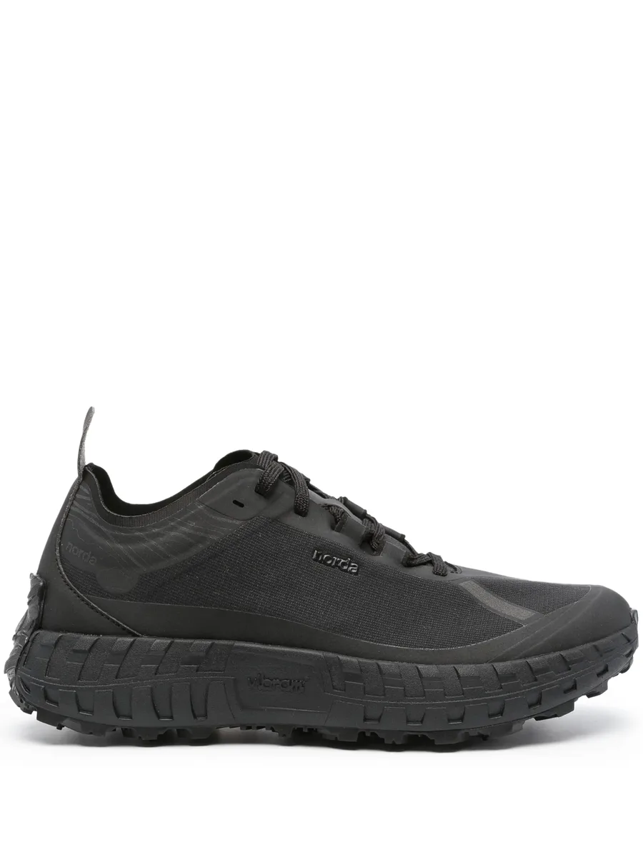 001 panelled lace-up sneakers 1
