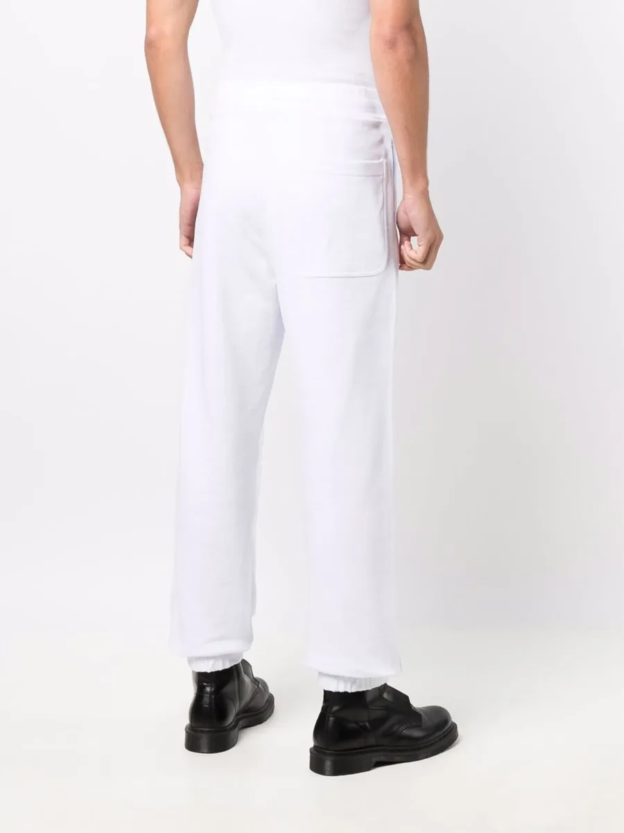 logo-print tapered cotton joggers 8